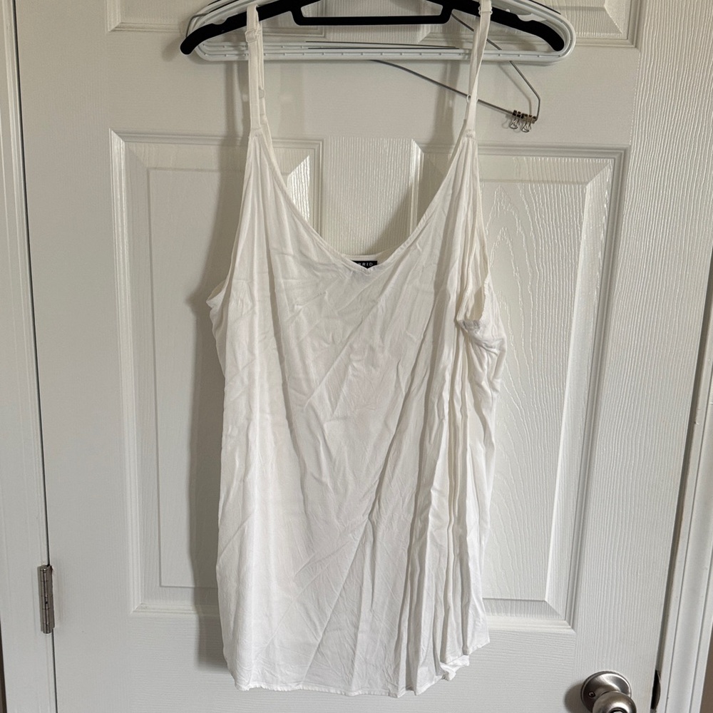 Torrid - White Cotton Swing Cami